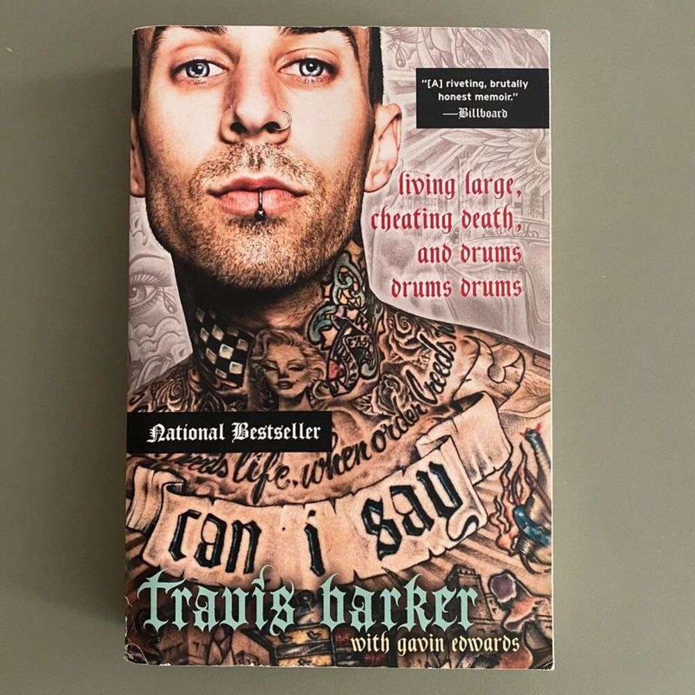 Travis Barker Can I Say Book Blink 182 Autobiography